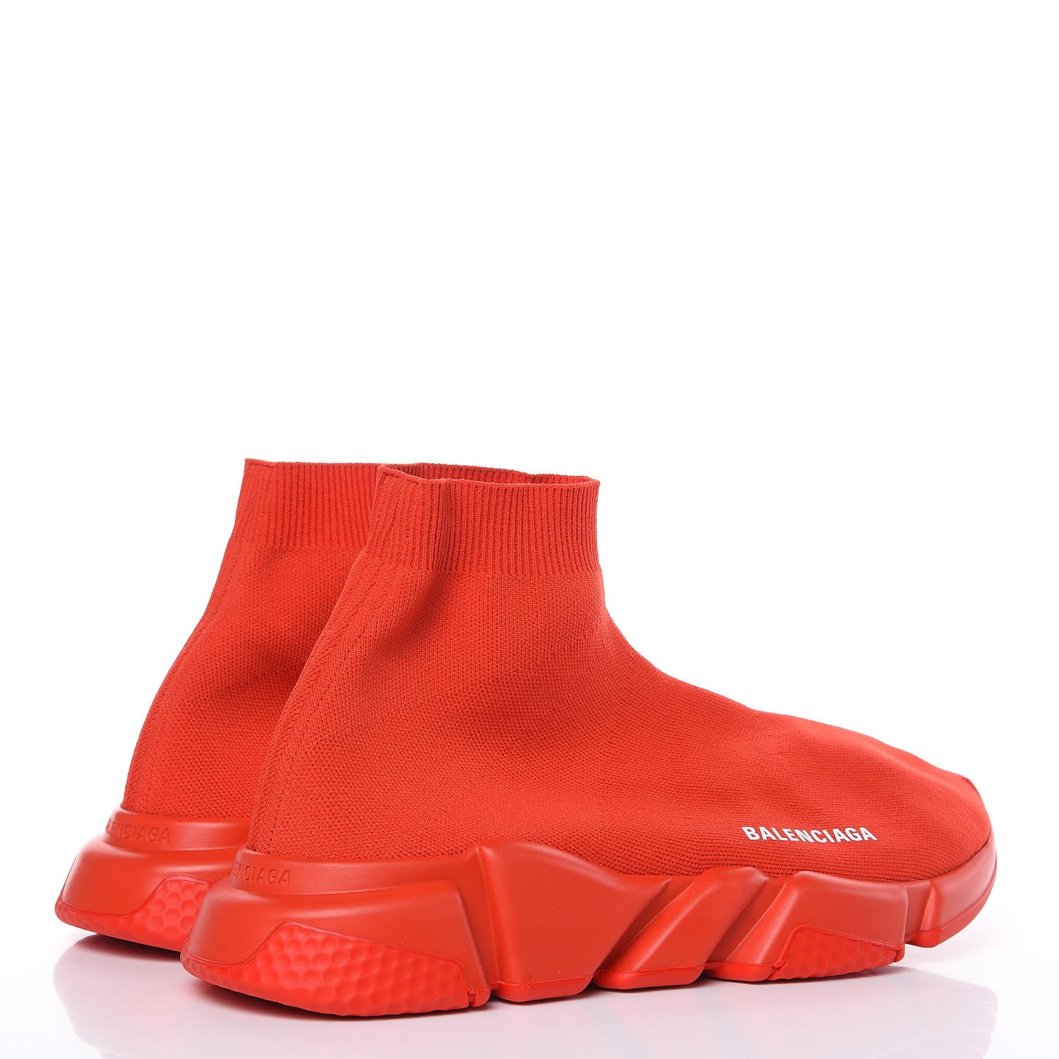 Balenciaga Neoprene Knit Mens Speed Sneakers 41 Red 4 of 10