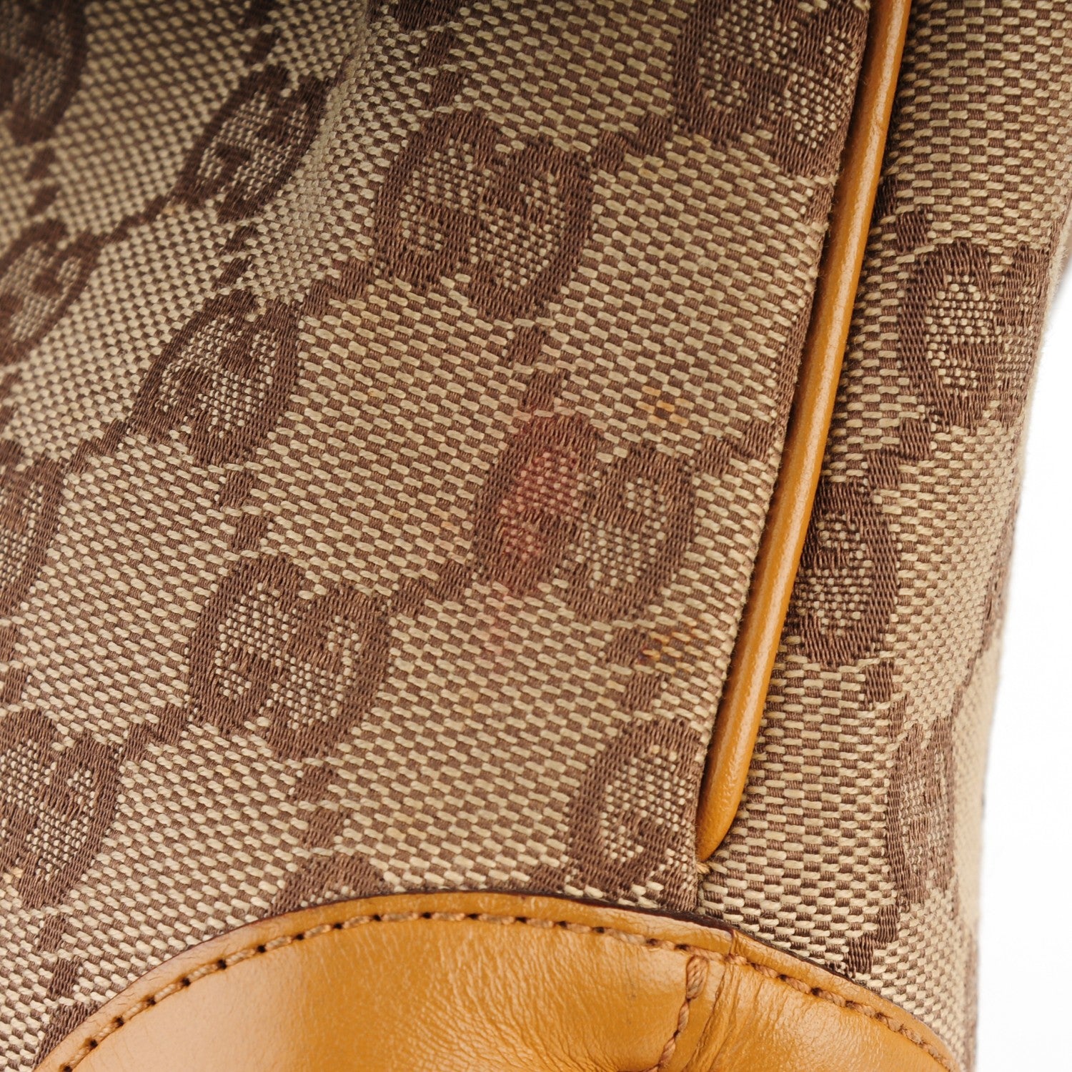 Gucci Monogram Web Medium Jackie O Hobo Tan 9 of 11