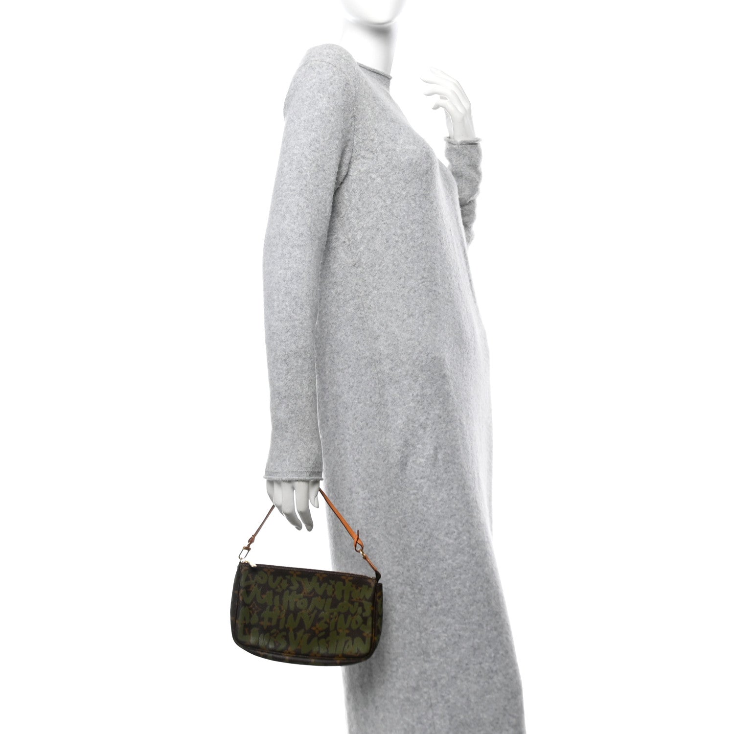 Louis Vuitton Monogram Graffiti Pochette Accessories Kaki 2 of 11