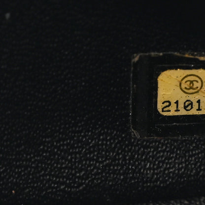 Chanel Lambskin Chevron Quilted Jumbo Double Flap So Black 7 of 13