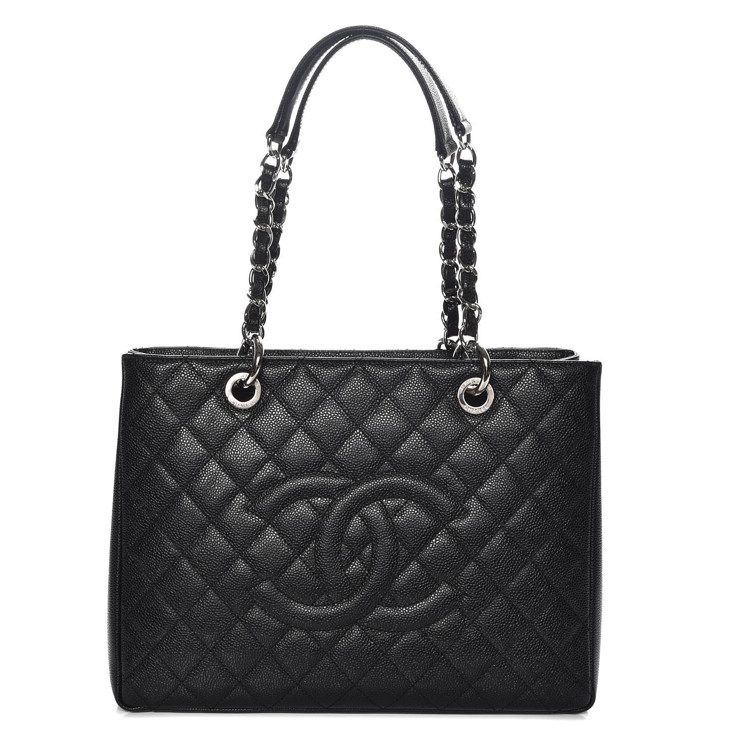 Chanel Caviar Quilted Grand Shopping Tote GST Black 1 of 9