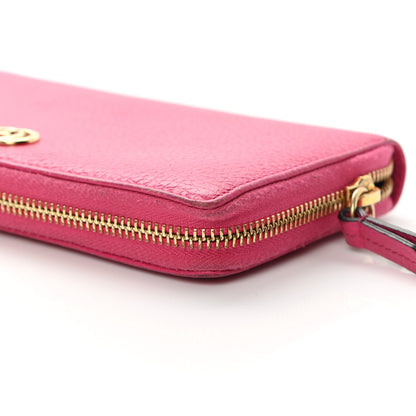Gucci Dollar Calfskin GG Marmont Zip Around Wallet Box Pink 11 of 13