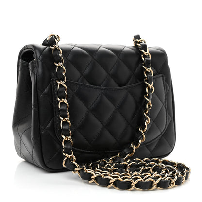 Chanel Lambskin Quilted Mini Square Flap Black 3 of 10
