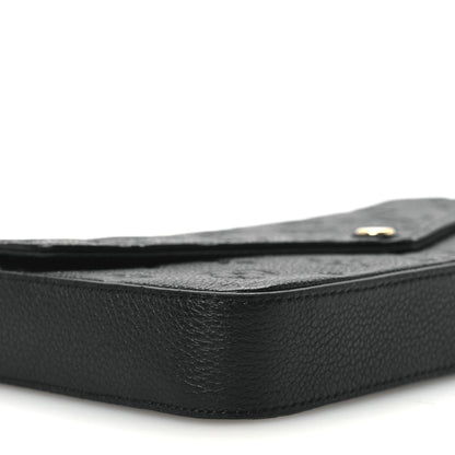 Louis Vuitton Empreinte Pochette Felicie Chain Wallet Black 9 of 10