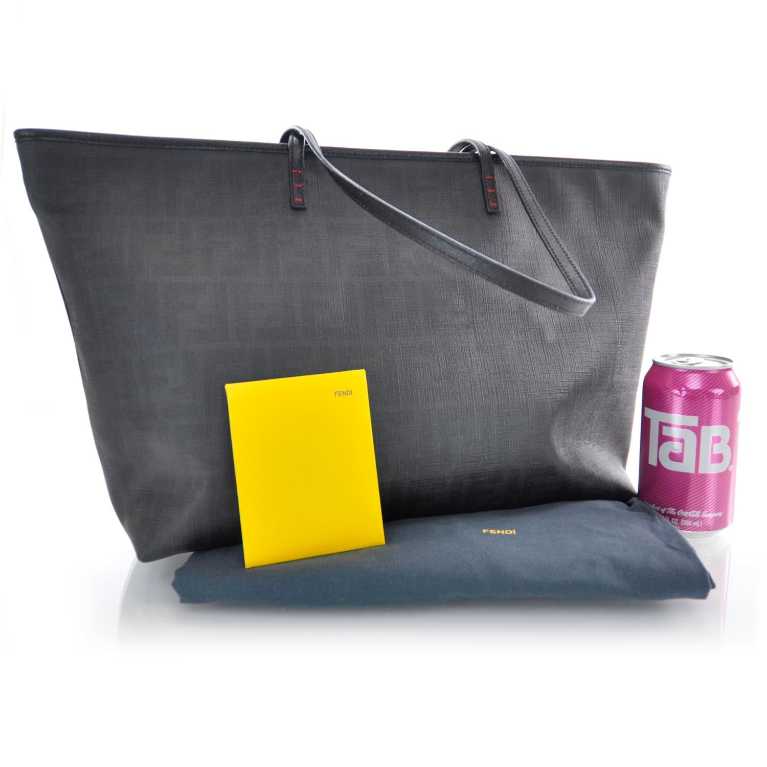 Fendi Zucca Lampo Roll Tote Rosso 3 of 7