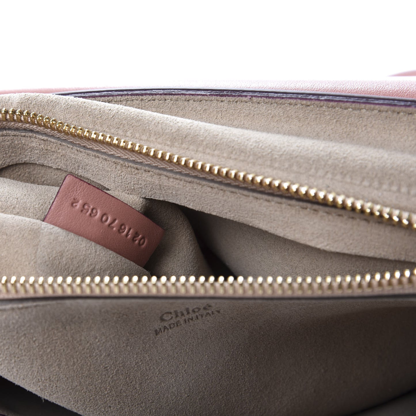 Calfskin Suede Medium Faye Shoulder Bag Misty Rose Dark Purple