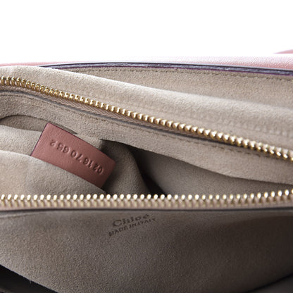 Chloe Calfskin Suede Medium Faye Shoulder Bag Misty Rose Dark Purple 9 of 12