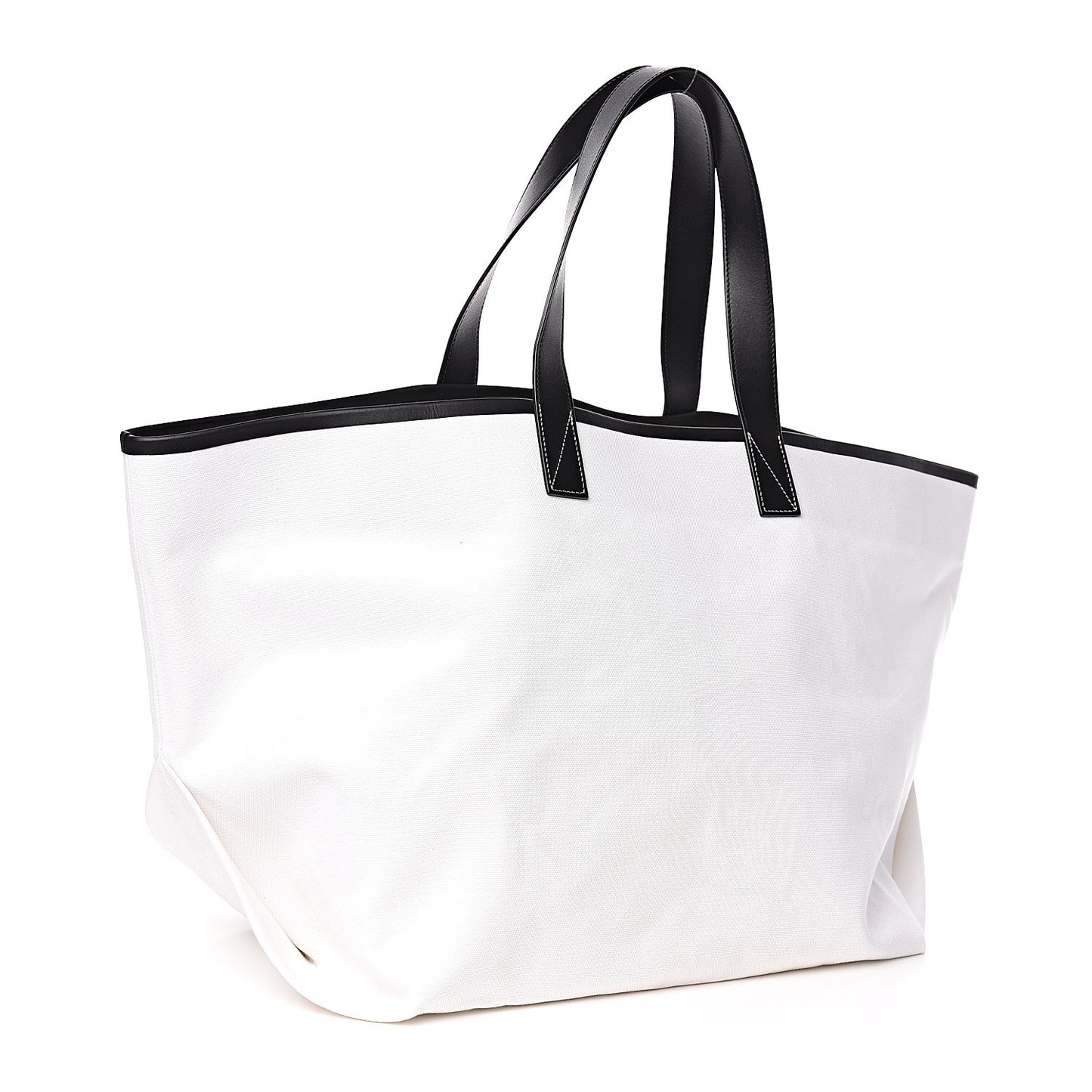 Textile Medium Made In Tote White Black