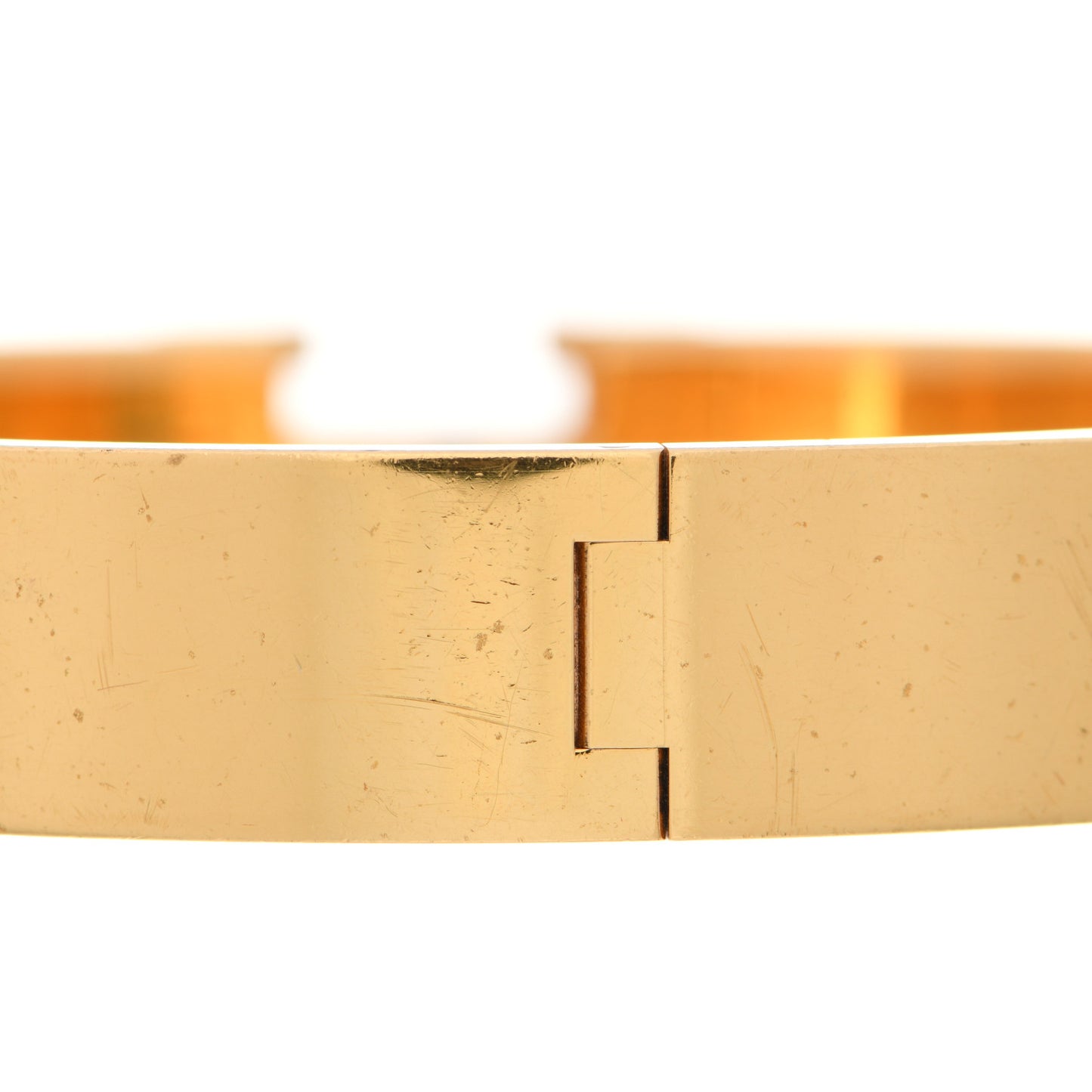 Enamel Narrow Clic Clac H Bracelet GM Black