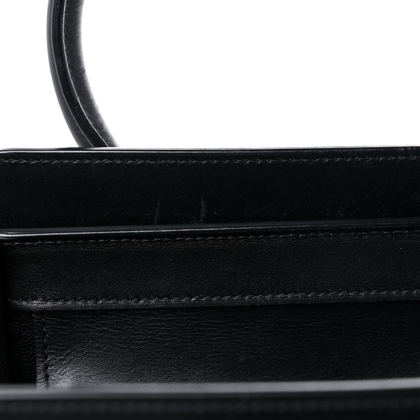 Baby Grained Calfskin Nubuck Micro Tri-Color Luggage Corn