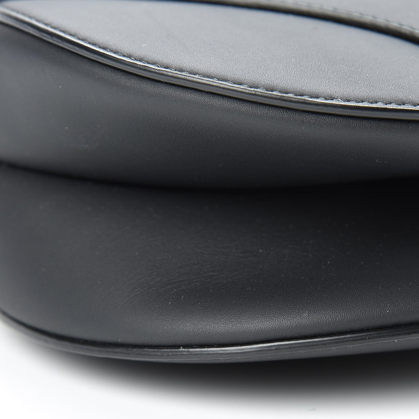Ultra Matte Calfskin Saddle Bag Black