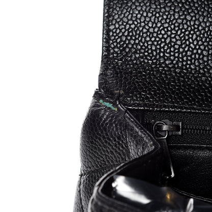 Chanel Caviar Quilted Jumbo Kelly Flap Black 17 of 17