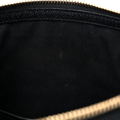 Burberry Soft Grain Calfskin House Check Small Helmsley Crossbody Black 12 of 17