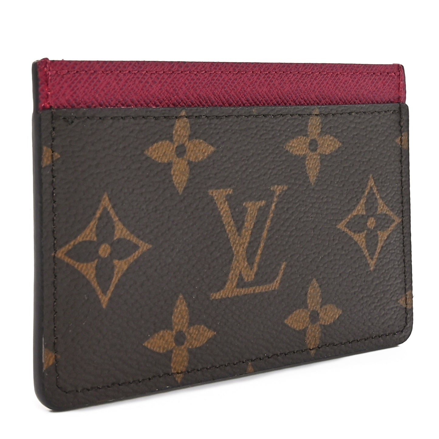 Monogram Card Holder Fuchsia