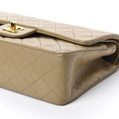 Chanel Lambskin Quilted Medium Double Flap Beige 7 of 14