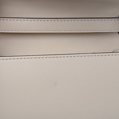 Gucci Calfskin Embroidered Mini Sylvie Top Handle Bag White 11 of 11
