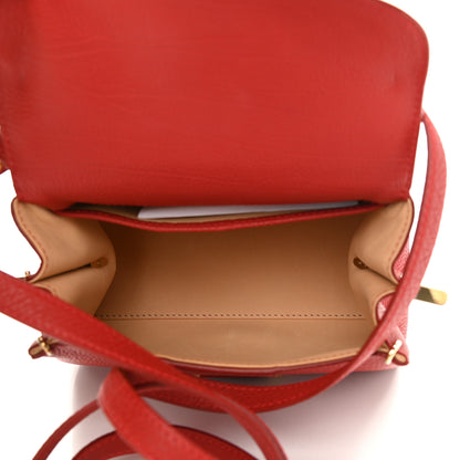 Delvaux Crispy Calfskin Mini Brillant Satchel Scarlet Red 5 of 10