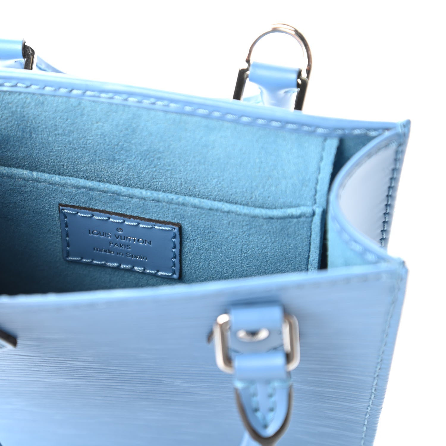 Louis Vuitton Epi Petit Sac Plat Bleuet 8 of 11