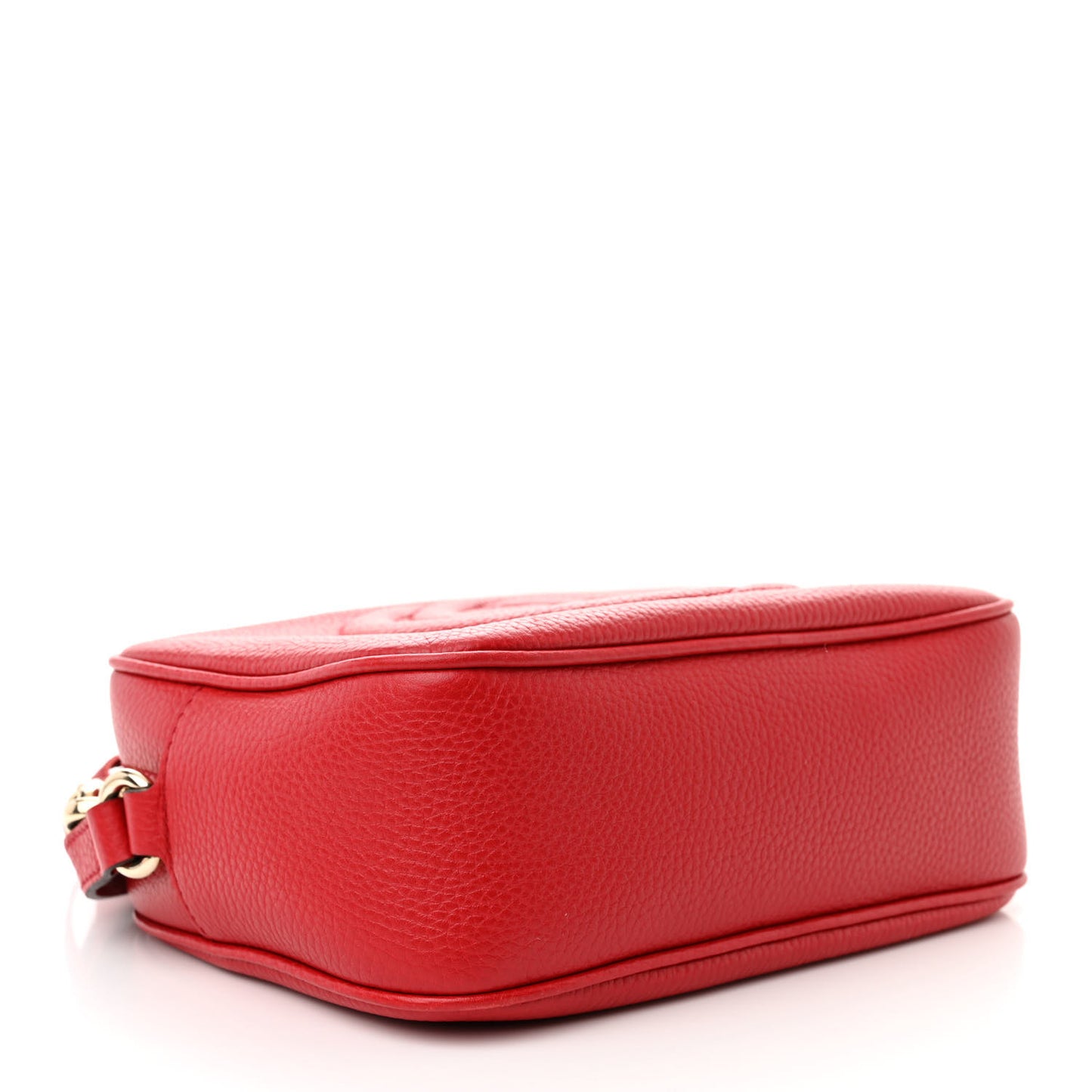 Pebbled Calfskin Small Soho Disco Bag Tabasco Red
