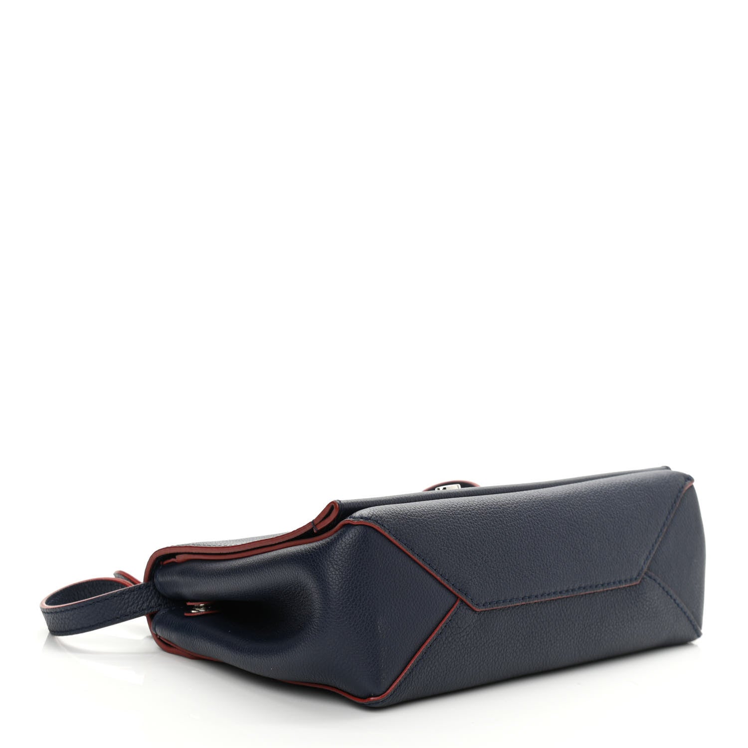 Louis Vuitton Calfskin Lockme II Chain Bag BB Marine Rouge 4 of 10