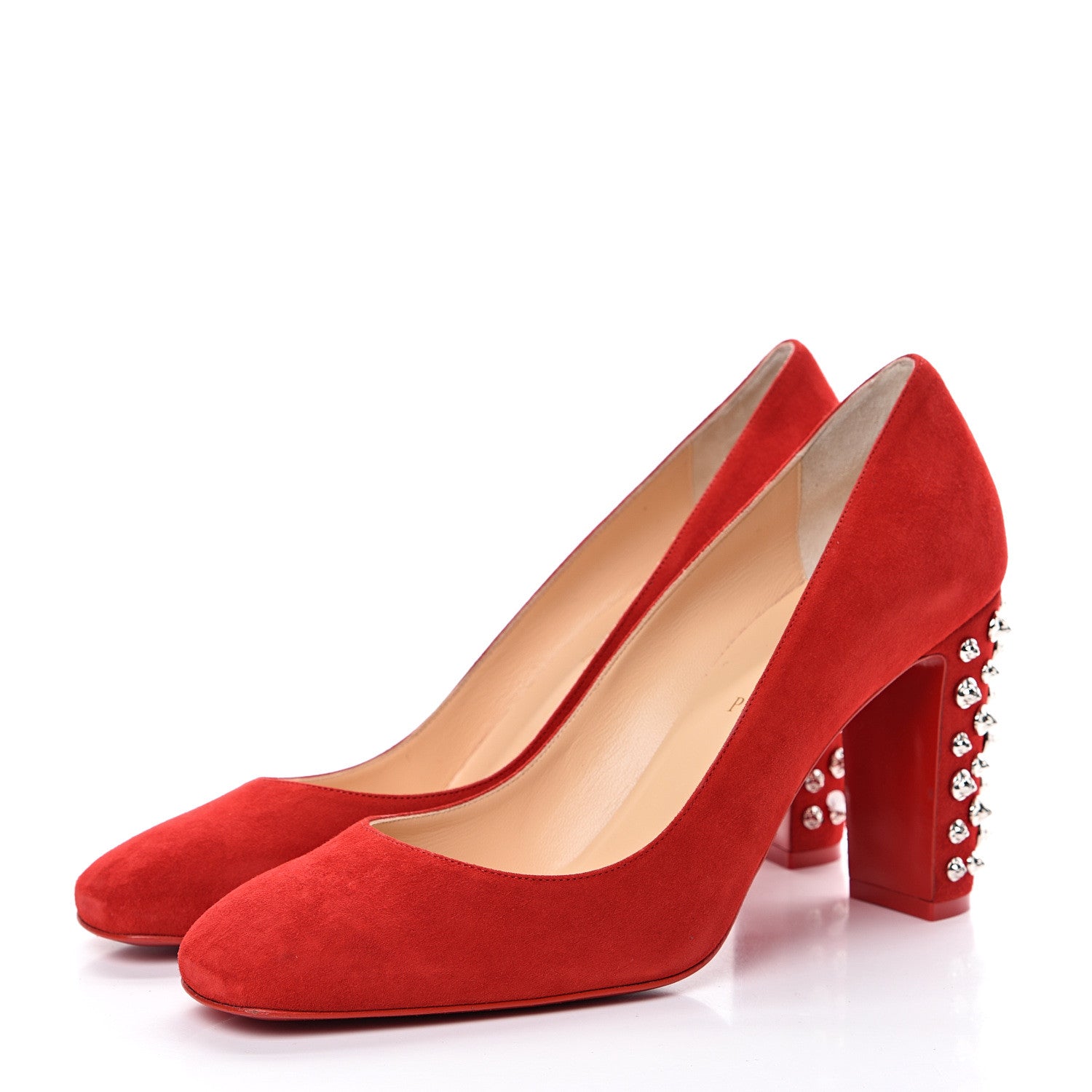 Christian Louboutin Veau Velours Donna Stud Spikes 85 Pumps 42 Loubi 3 of 10