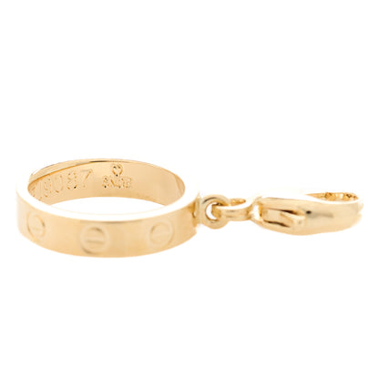 Cartier 18K Yellow Gold LOVE Ring Charm 5 of 9