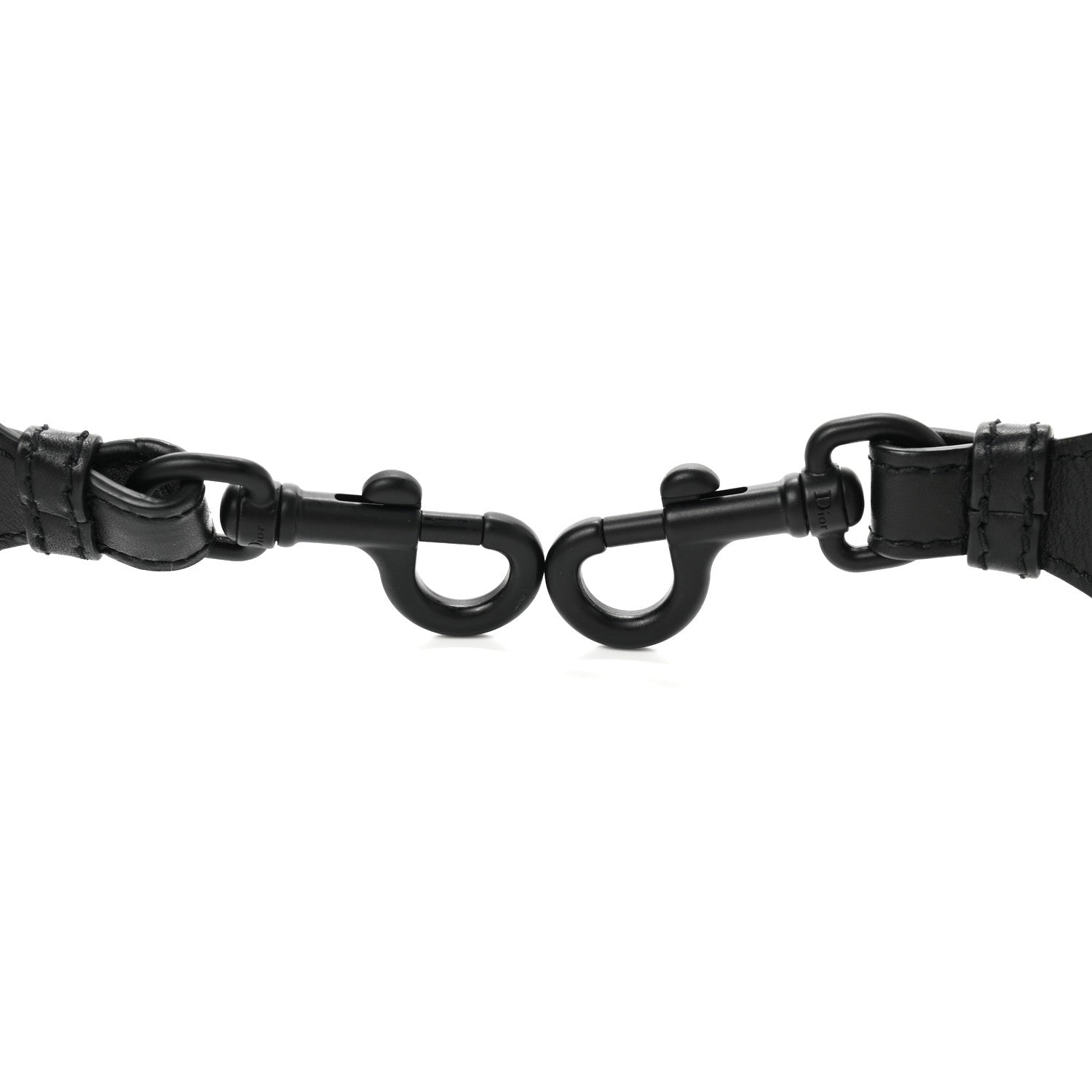 Christian Dior Canvas Embroidered Shoulder Strap Black Ultramatte 5 of 5