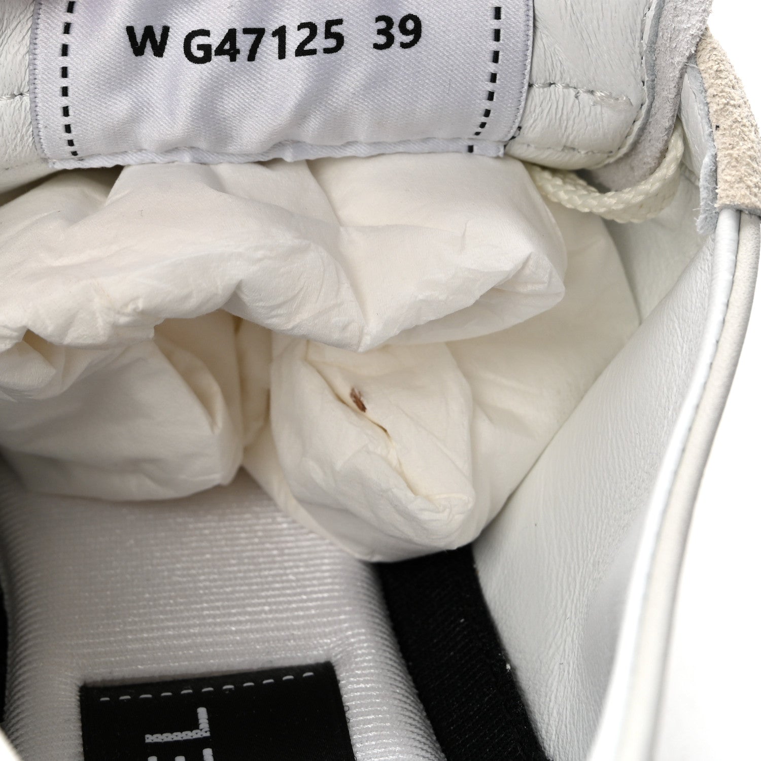 Chanel Calfskin Embossed Suede Sneakers 39 White Black 9 of 10