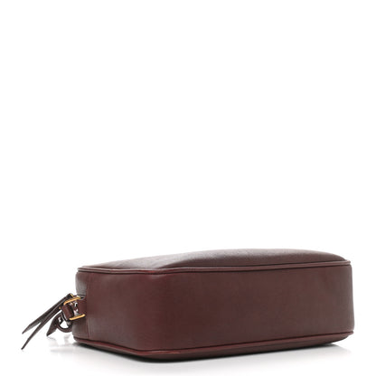 Saint Laurent Lambskin Monogram Lou Camera Bag Burgundy 4 of 14