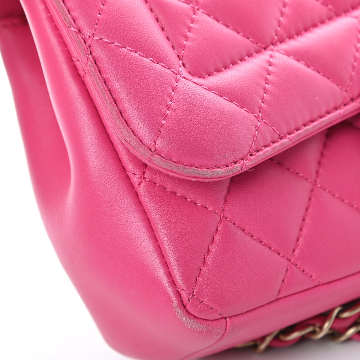 Lambskin Quilted Mini Mademoiselle Chic Flap Pink