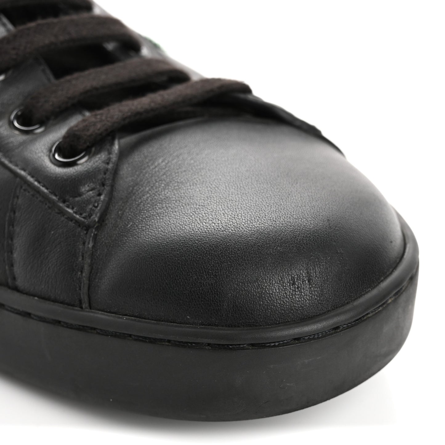 Miro Soft Calfskin Ayers Web Mens Ace Sneakers 10 Black Rosso