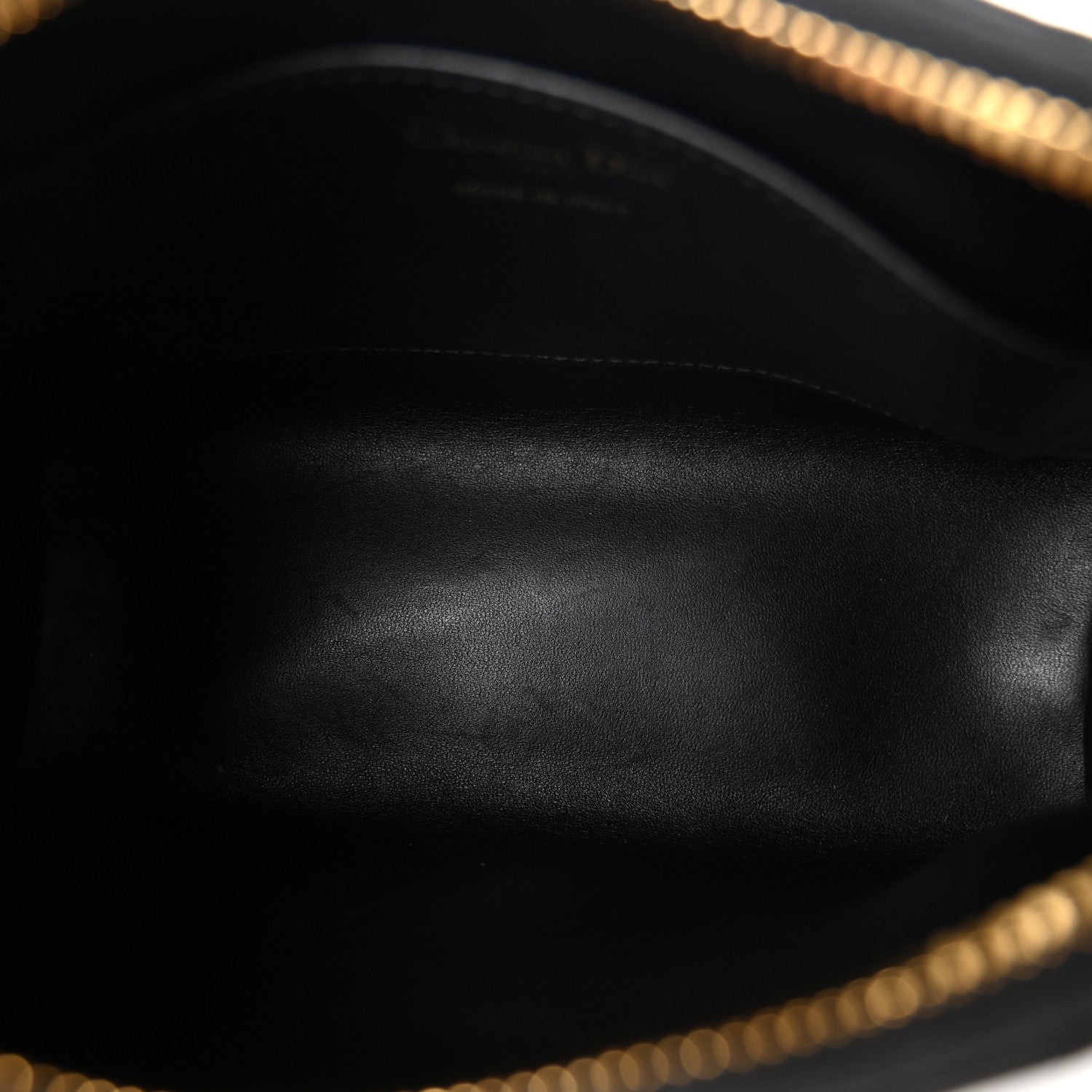 Christian Dior Calfskin Macrocannage Miss Caro Diorling Mini Bag with Chain Black 6 of 12