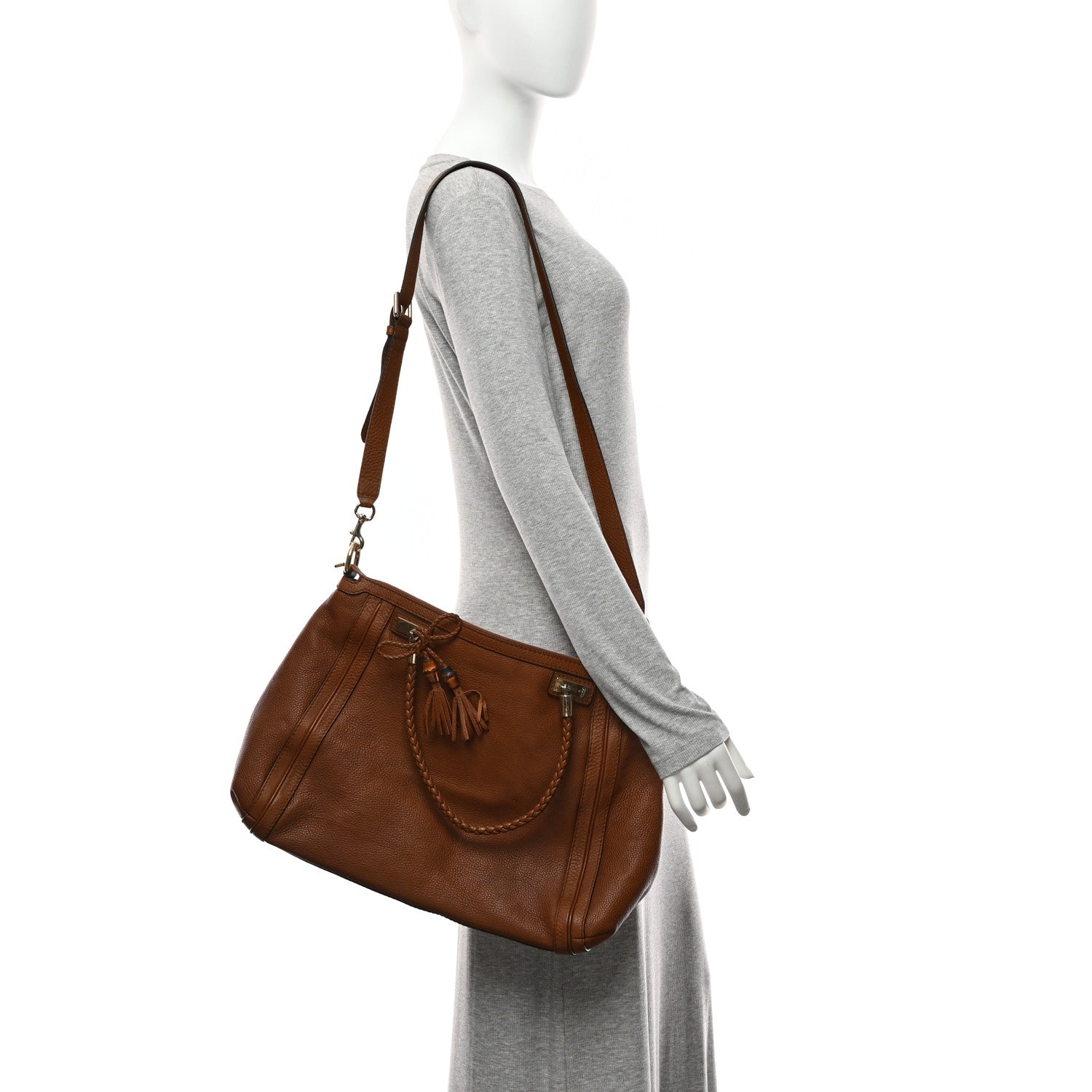 Gucci Cellarius Calfskin Large Bella Top Handle Bag Cuir 12 of 12