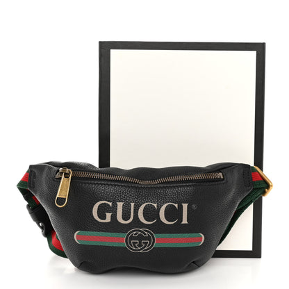 Gucci Grained Calfskin Small Logo Belt Bag Black 11 of 11