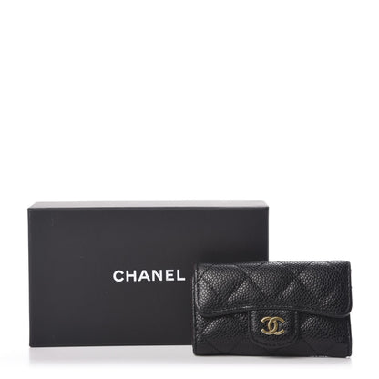Chanel Caviar Quilted 6 Key Holder Black 8 of 8