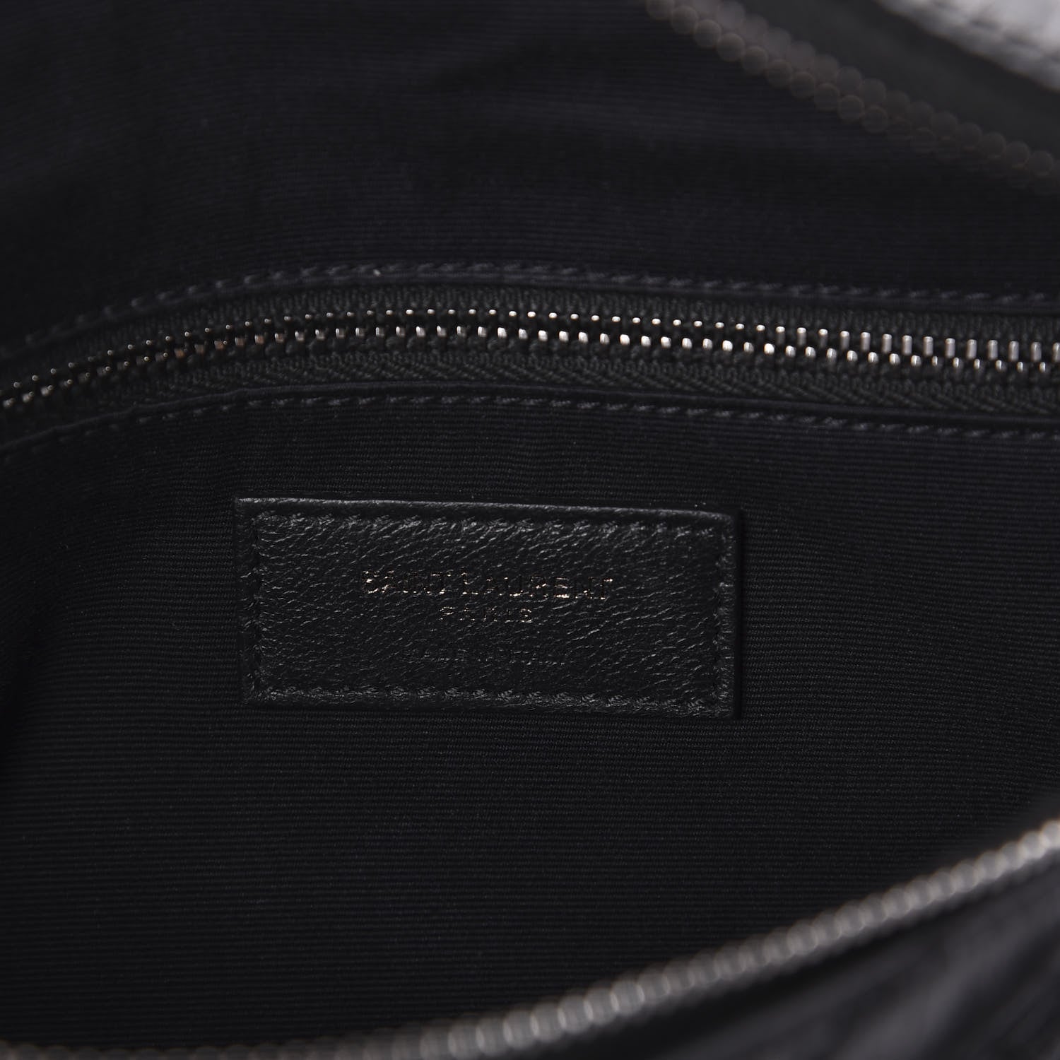 Saint Laurent Crinkled Calfskin Matelasse Monogram Niki Body Bag Black 6 of 8