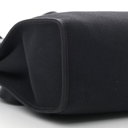 Hermes Military Toile Vache Hunter Herbag Zip PM 31 Black 10 of 17