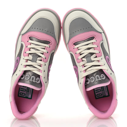 Gucci Dali Soft Calfskin Womens Mac80 Sneakers 37 Off White Grey Sky Light Rose 2 of 14