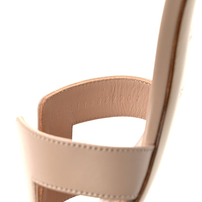 Hermes Calfskin Oasis Sandals 37.5 Beige Nude 8 of 8