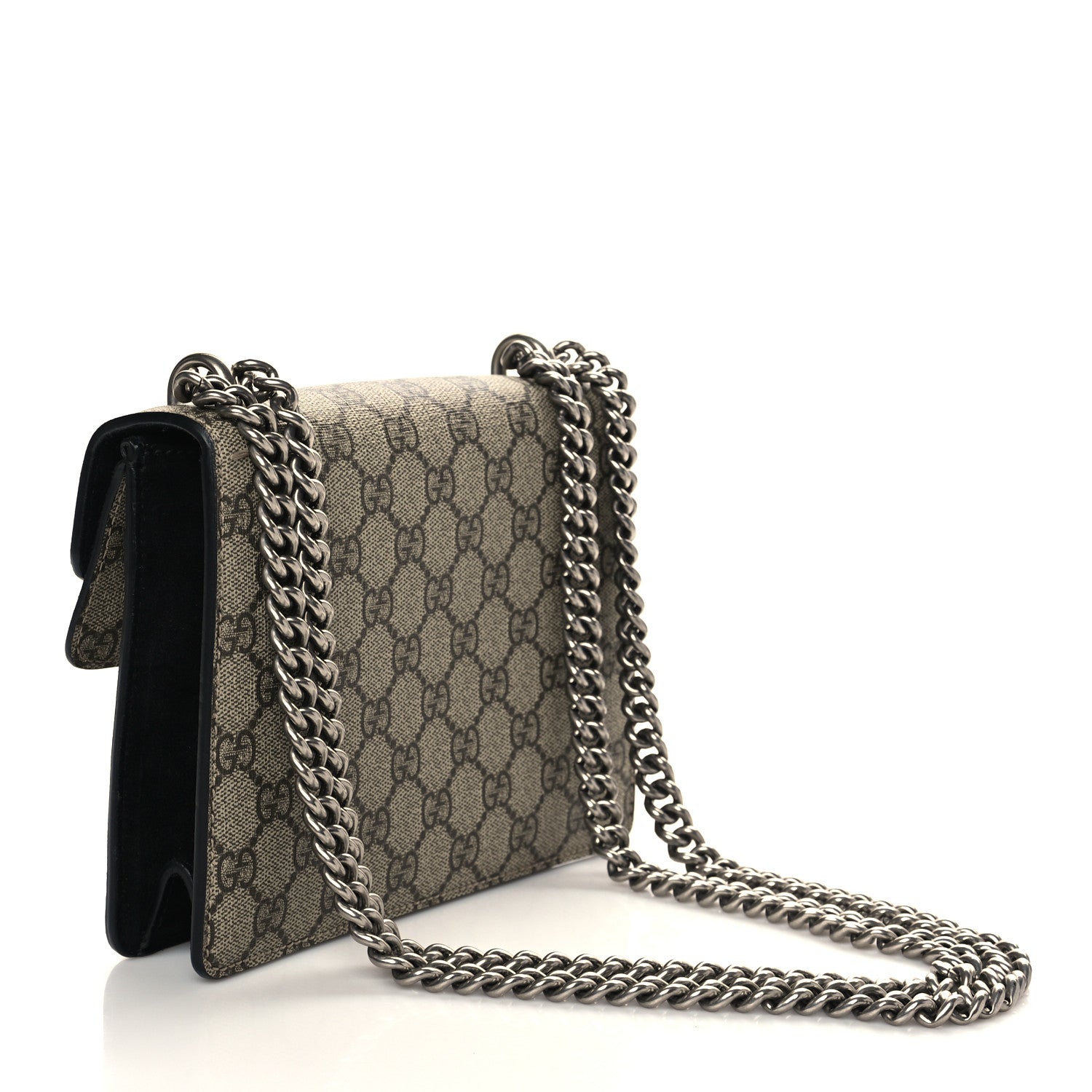 Gucci GG Supreme Monogram Mini Dionysus Shoulder Bag Black 3 of 9
