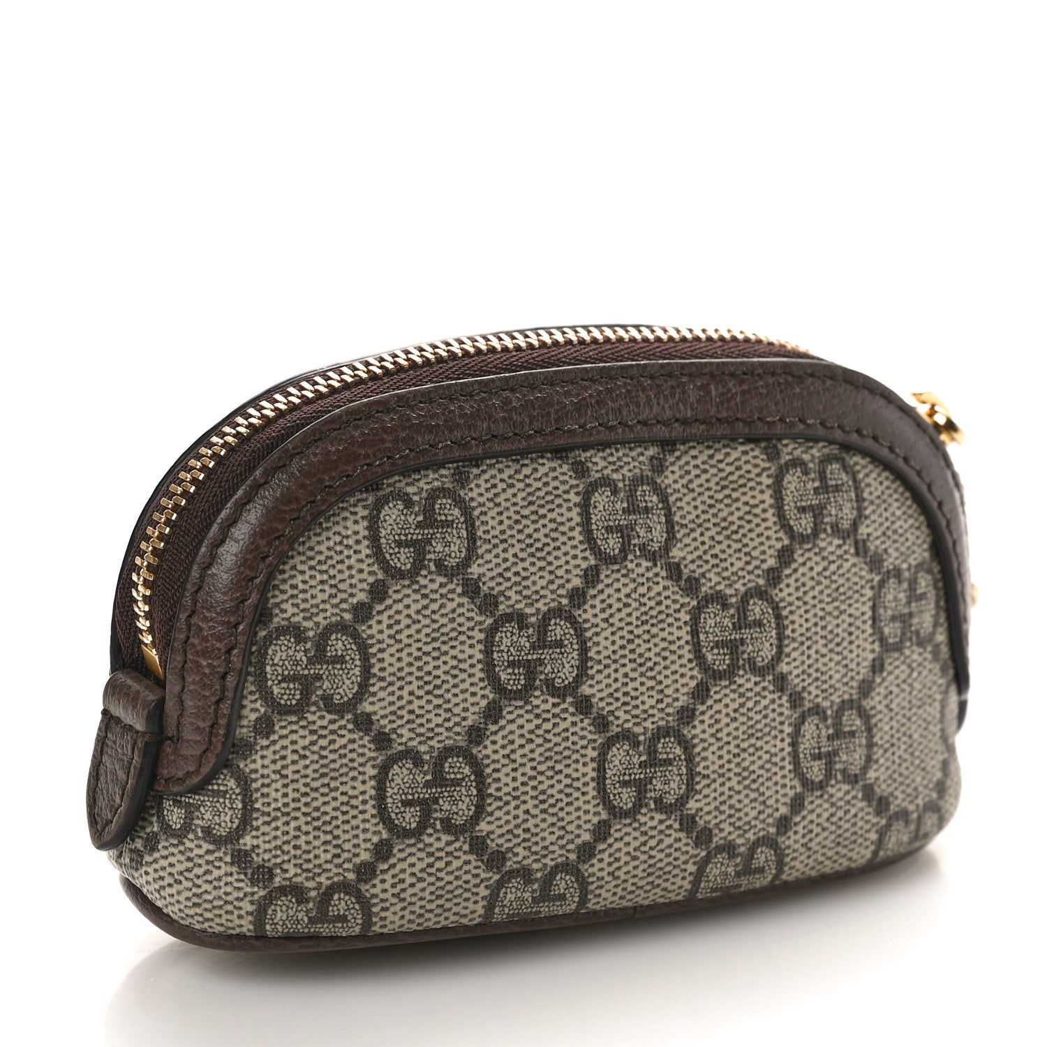 Gucci GG Supreme Monogram Web Ophidia Dome Key Pouch Beige New Acero 3 of 8
