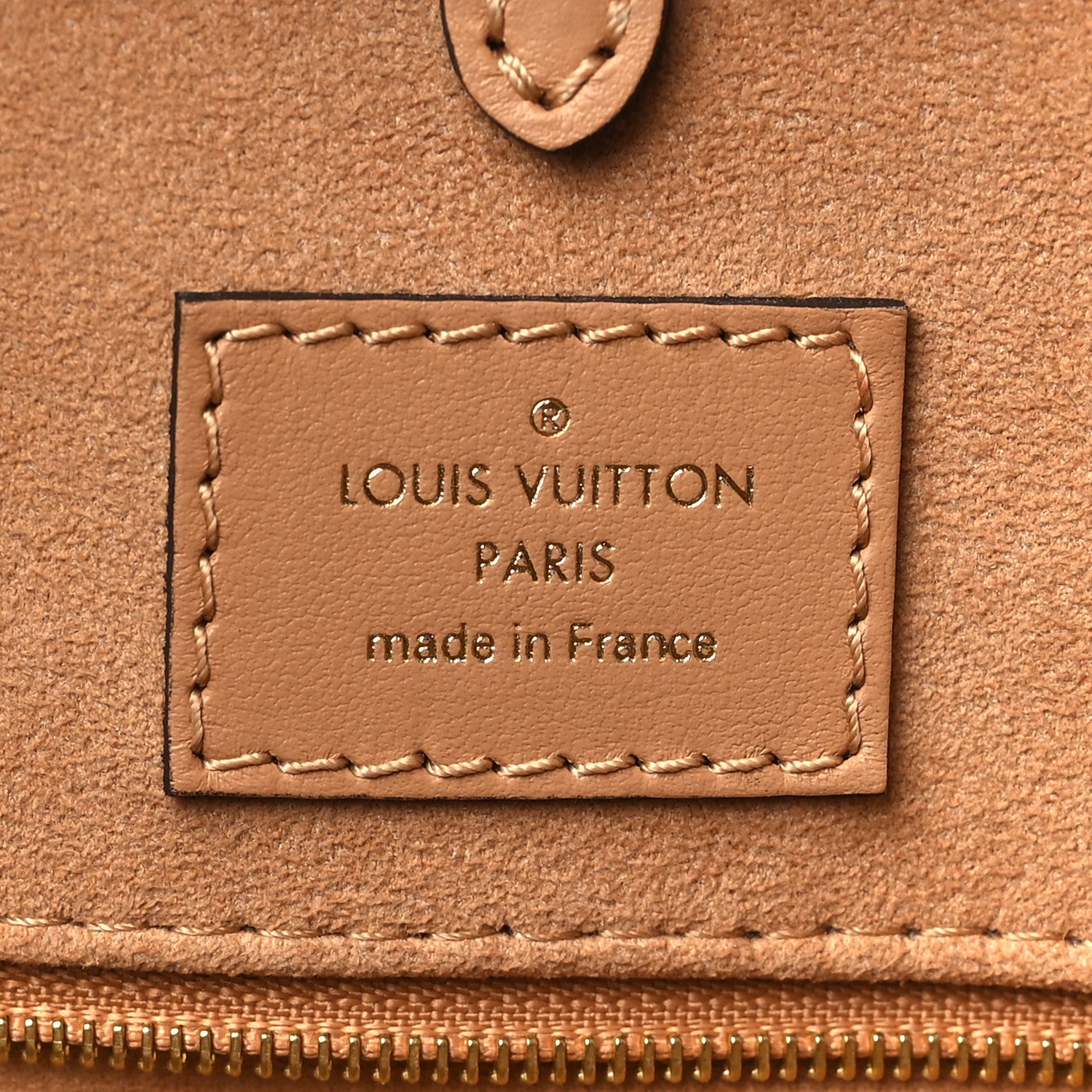 Louis Vuitton Empreinte Monogram Giant Onthego MM Arizona Creme 6 of 8