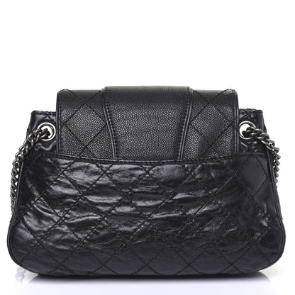 Chanel Caviar Aged Calfskin Medium Bubble Graphic Messenger Bag Black 16 of 18