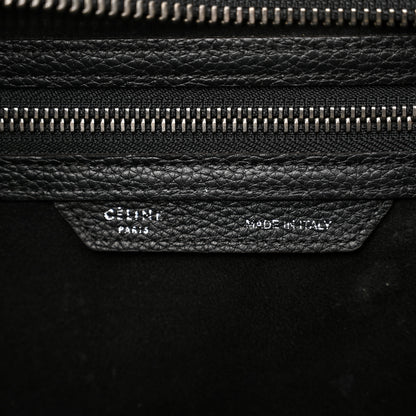 Celine Drummed Calfskin Micro Luggage Black 6 of 19