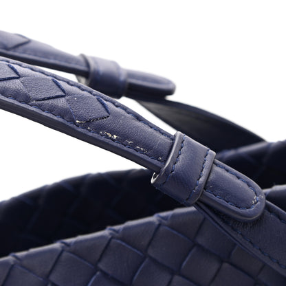 Bottega Veneta Nappa Intrecciato Bella Tote Navy 8 of 8