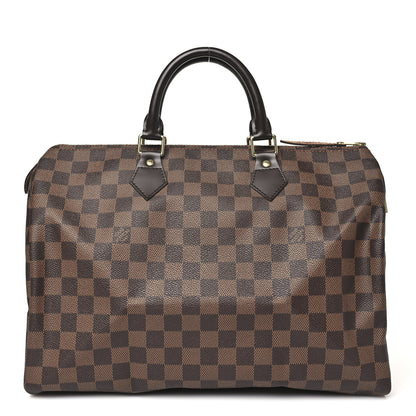 Louis Vuitton Damier Ebene Speedy 35 1 of 9