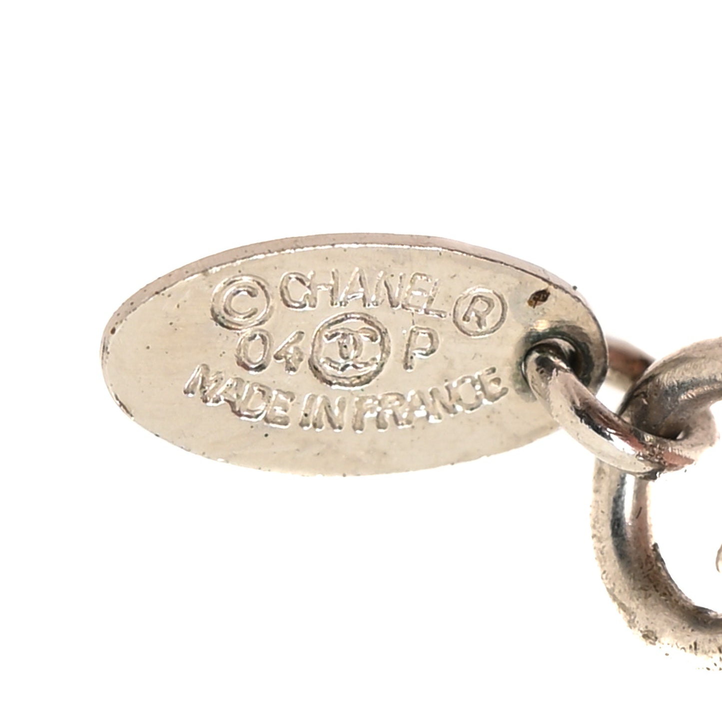 Resin Camellia Chain Necklace Silver Black