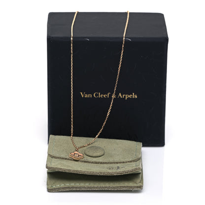 Van Cleef & Arpels 18K Rose Gold Sweet Alhambra Pendant Necklace 6 of 6