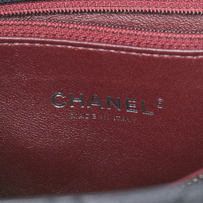 Chanel Caviar Lizard Quilted Medium Coco Handle Flap Black 6 of 10
