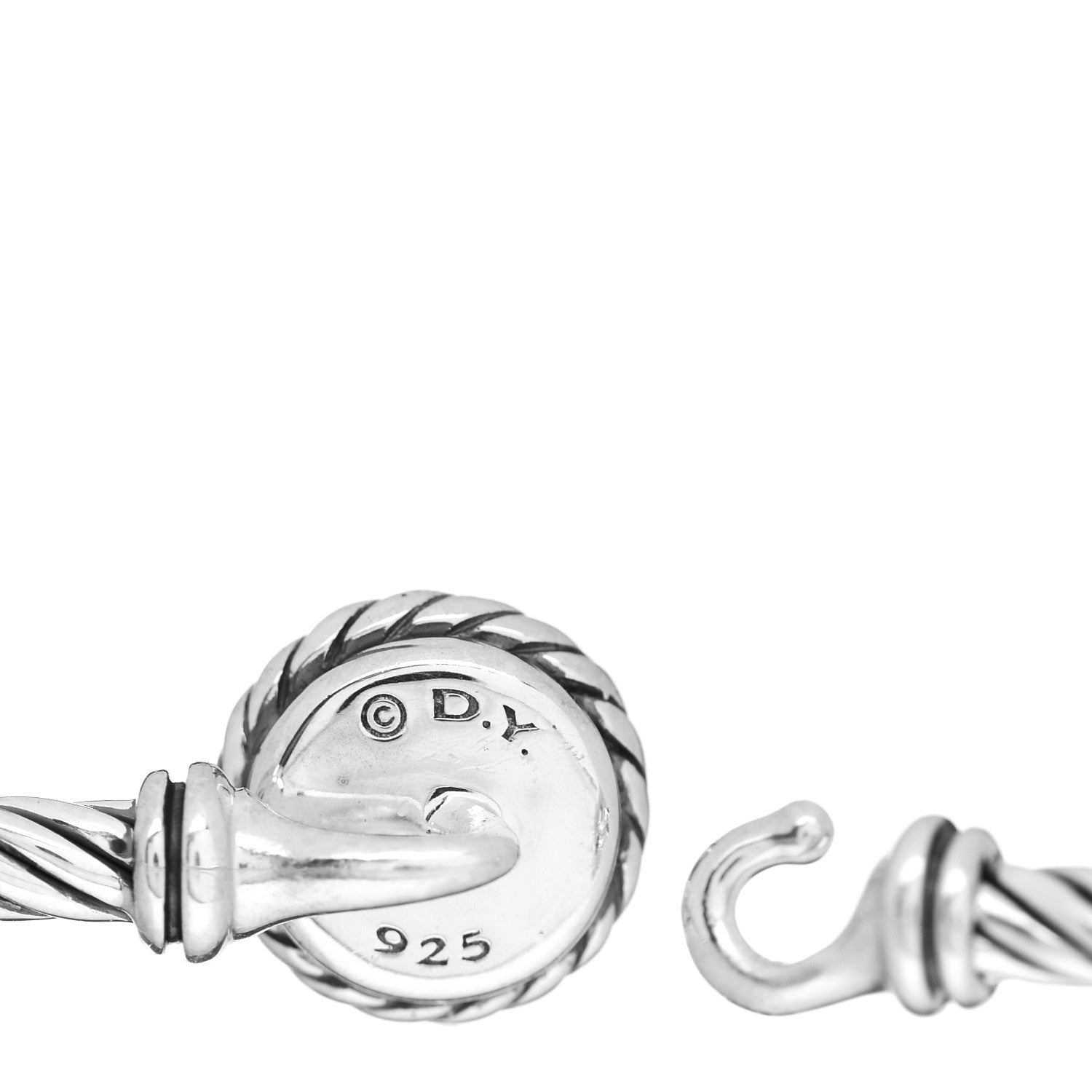 David Yurman Sterling Silver Citrine 3mm Chatelaine Bracelet 4 of 4